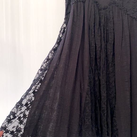 Free People Black Flowly Layered Dress - Picture 2 of 5
